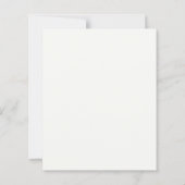 Budget Classic Elegant Floral Wedding Invitation (Achterkant)