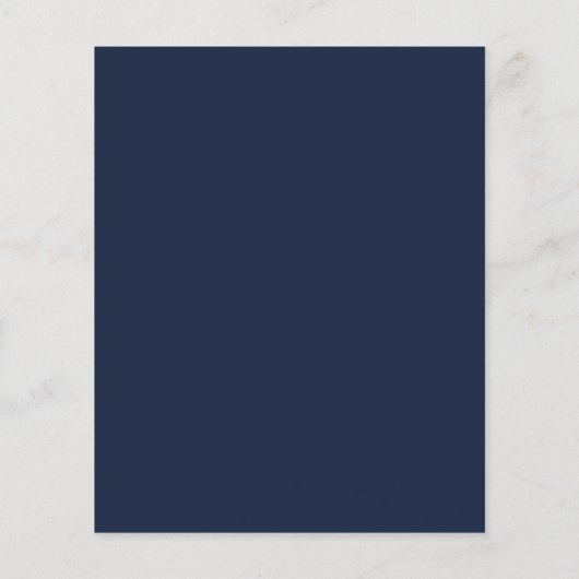 BUDGET Classic Elegant Marine Blauw Monogram Bruil (Achterkant)