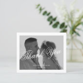 BUDGET Classic Elegant Script Photo Wedding (Staand voorkant)