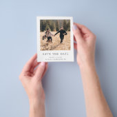 Budget Classic Foto De datum opslaan Flyer (Hand)