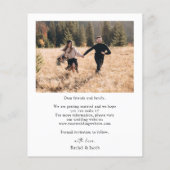 Budget Classic Foto De datum opslaan Flyer (Achterkant)