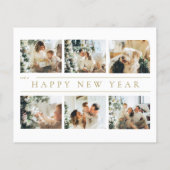 BUDGET Classic Goud Vrolijk Kerstfeest Fotocollage (Achterkant)