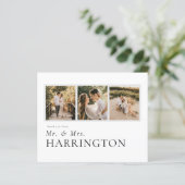 BUDGET Classic Mr en Mrs Photo Collage Bruiloft (Staand voorkant)