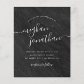 Budget Classic Obsidian Black Marble Wedding (Voorkant)