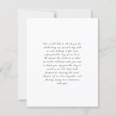 Budget Classic Script Wedding Photo Thank You Card (Achterkant)