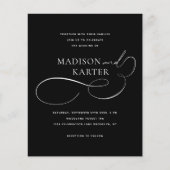 BUDGET Classic Zwart Wit Infinity en bruiloft (Voorkant)