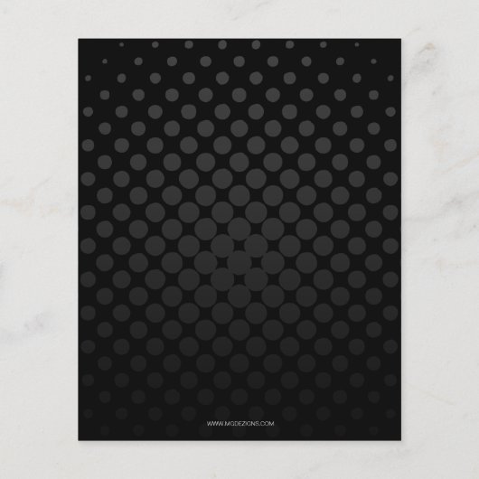 Budget Classy Black Karaoke Night Party Uitnodigin (Achterkant)