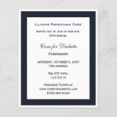 Budget Classy Blue Corporate Party - Uitnodiging (Voorkant)