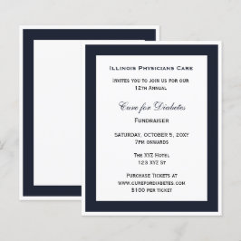 Budget Classy Blue Corporate Party - Uitnodiging