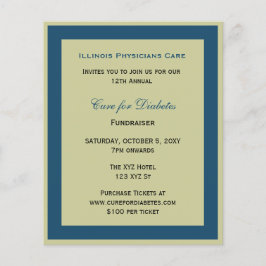 Budget Classy Blue Corporate Party - Uitnodiging