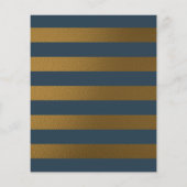 Budget Classy Navy Blue Gold Pram Boy Baby shower (Achterkant)