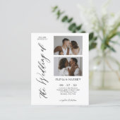 BUDGET Classy Script Fotocollage Wedding (Staand voorkant)