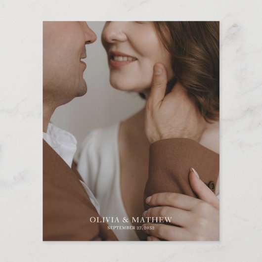 BUDGET Classy Script Fotocollage Wedding (Achterkant)