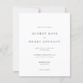 BUDGET Clean Modern Black and White Wedding (Voorkant)