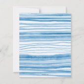 Budget Clothesline Blue Boy Baby Shower invitation (Achterkant)