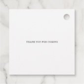 Budget Clothesline Blue Boy Baby Shower invitation Bedankjes Labels (Achterkant)