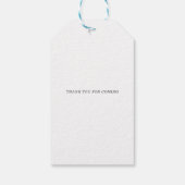 Budget Clothesline Blue Boy Baby Shower invitation Cadeaulabel (Achterkant)