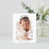 BUDGET Cloud Arch Fotocollage Bedankt Geboorte (Staand voorkant)