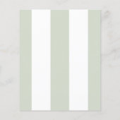 BUDGET Coastal Green Stripes Beach Club Birthday (Achterkant)