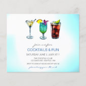 Budget Cocktail party Uitnodigingen (Voorkant)