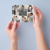 Budget Collage Chalkboard bruiloft dank u Flyer (Hand)