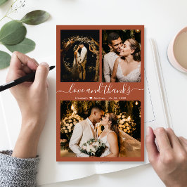 Budget Collage Terracotta Wedding Hartelijk dank