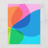 Budget Colorful Abstract Graduation Party nodigt u (Achterkant)