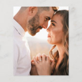 Budget Colorful Abstract Photo Wedding Invitation (Achterkant)