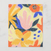 Budget Colorful Artsy Abstract Baby shower nodigt  (Achterkant)