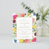 Budget Colorful Garden Flowers Weddenschap (Staand voorkant)