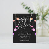 Budget Colorful Glitter Glam Sweet 16 Birthday (Staand voorkant)