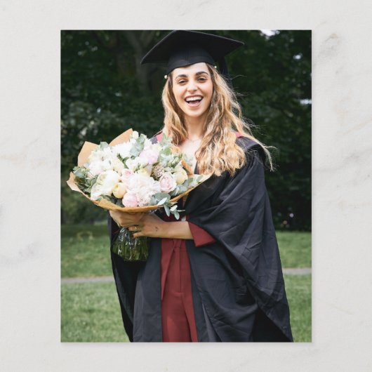 Budget Colorful Photo Gradution Party nodigt uit (Achterkant)