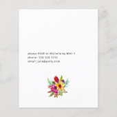 Budget Colorful Tropical Floral Gradual Party (Achterkant)