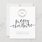 Budget Company Logo Any Color Merry kerstKaart (Voorkant)