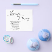 Budget condoleance herinnering / Dank je. Flyer (Enkel)