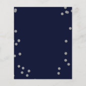 Budget Confetti Navy Silver Wedding (Achterkant)