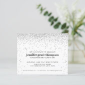 BUDGET Confetti Silver White Graduparty (Staand voorkant)
