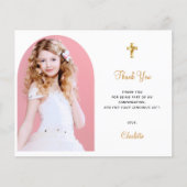 Budget confirmatief fotomeisje blush arch bedankt (Voorkant)