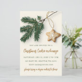 Budget Cookie Exchange Christmas Party Invitation (Staand voorkant)