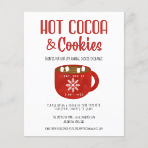 Budget Cookies Caca Holiday Party Uitnodiging Flyer