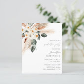 Budget Copper Boho Pampas Floral Gradual Party (Staand voorkant)