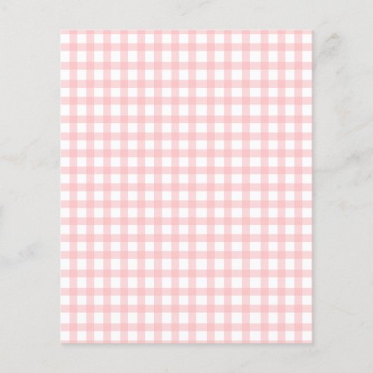 Budget Coquette Cherry Eerste Verjaardag Uitnodigi (Achterkant)