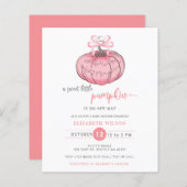 Budget Coquette Pompoen Roze Bow Meisje Baby showe (Voorkant / Achterkant)