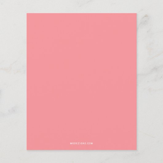 Budget Coquette Pompoen Roze Bow Meisje Baby showe (Achterkant)