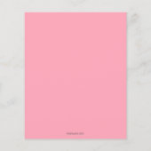 Budget Coquette Roze Bow Girl Baby shower (Achterkant)