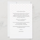 Budget Coral Heart We doen Polka Dots Photo Wedden (Achterkant)