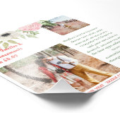 BUDGET Coral Pink Flowers Fototekst Sjabloon Foto Afdruk (Hoek)