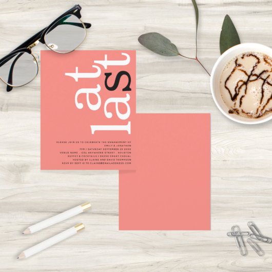 BUDGET Coral Roos at last Engagement Party nodigt