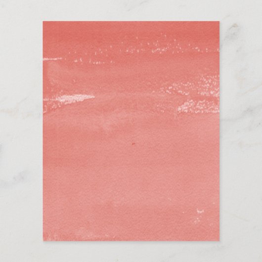 Budget Coral Seashells Beach Weddenschap (Achterkant)