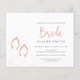 Budget Coral Teenslippers Beach Vrijgezellenfeest 